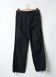 Pantalon larg închidere cu fermoar sub clapetă cu nasturi mărime normală negru AEM'KEI femeie