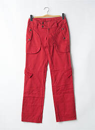 Pantalon drept buzunare talie joasă roșu BE YOU K femme