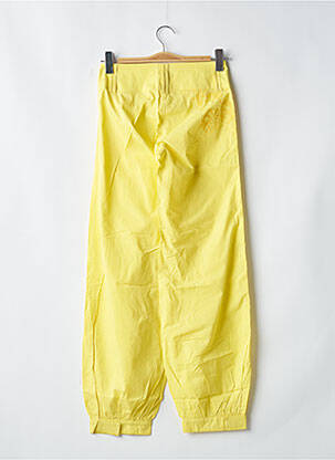 Pantalon drept țesătură poplin talie joasă galben BE YOU K femeie