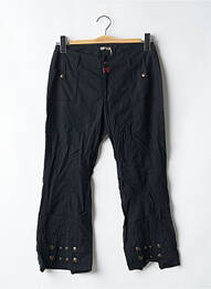 Pantalon trei sferturi croială dreaptă talie joasă negru BE YOU K femeie