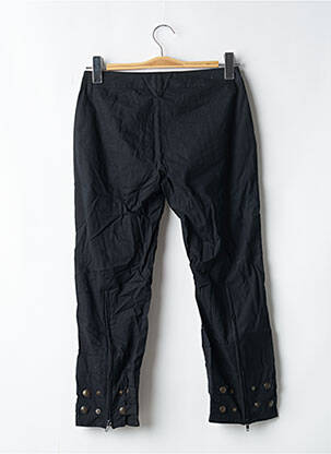 Pantalon trei sferturi croială dreaptă talie joasă negru BE YOU K femeie