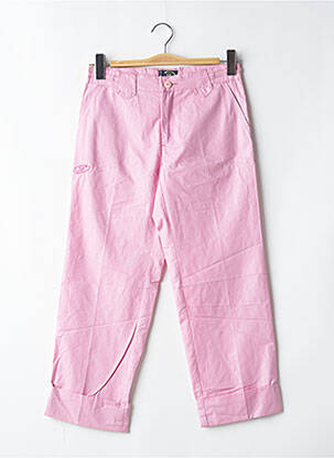 Pantalon trei sferturi croială dreaptă mărime normală roz BE YOU K femeie