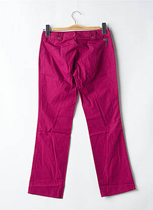 Pantalon 7/8 țesătură poplin talie joasă roz BE YOU K femeie