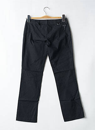 Pantalon 7/8 țesătură poplin talie joasă negru BE YOU K femeie