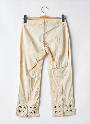 Pantalon trei sferturi croială dreaptă talie joasă bej BE YOU K femeie