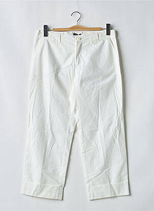 Pantalon trei sferturi croială dreaptă mărime normală alb BE YOU K femeie