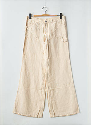 Pantalon evazat bej CIMARRON femeie