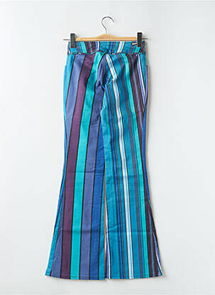 Pantalon evazat elasticitate talie joasă albastru CIMARRON femeie