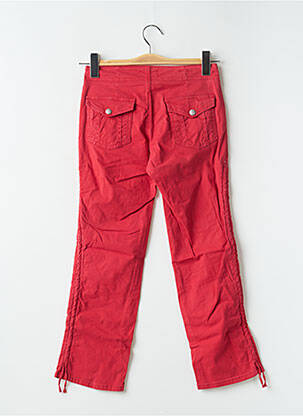 Pantalon 7/8 țesătură poplin mărime normală roșu CIMARRON femeie