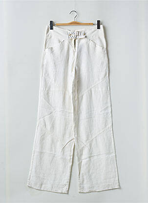 Pantalon larg bej LA FEE MARABOUTEE femeie