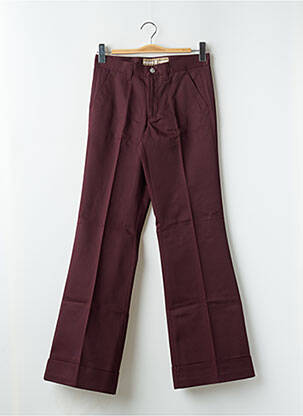 Pantalon drept talie cu cleme talie înaltă roșu FREEMAN T.PORTER bărbat