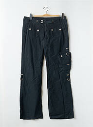 Pantalon cargo croială dreaptă talie joasă negru FREEMAN T.PORTER femeie