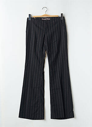 Pantalon drept țesătură crep talie joasă negru FREEMAN T.PORTER femeie
