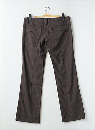 Pantalon drept țesătură crep talie joasă maro FREEMAN T.PORTER femeie