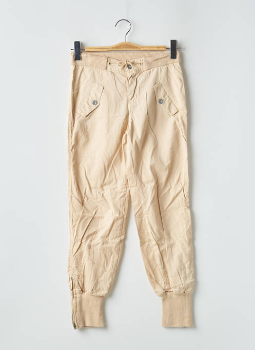 Pantalon drept bej TEDDY SMITH INDUSTRY fată