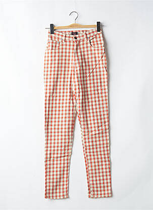 Pantalon slim portocaliu LOLITA femeie