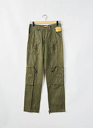Pantalon cargo strânsă pe partea de jos mărime normală verde PHARD femeie