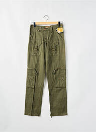 Pantalon cargo mărime normală mărime normală verde PHARD femme