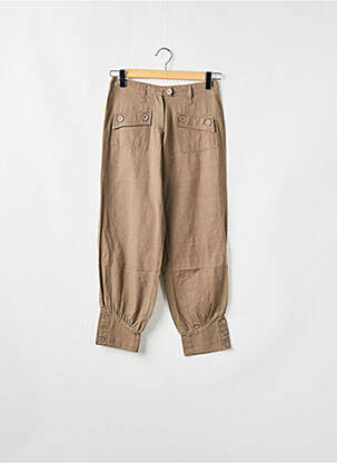 Pantalon drept țesătură poplin mărime normală gri SESSUN femme