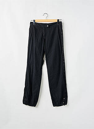 Pantalon drept țesătură poplin talie joasă negru SESSUN femeie
