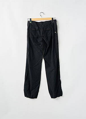 Pantalon drept țesătură poplin talie joasă negru SESSUN femeie