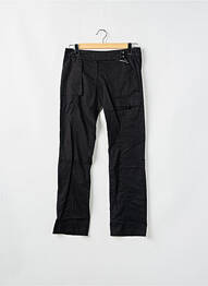 Pantalon drept țesătură poplin talie joasă negru SESSUN femeie