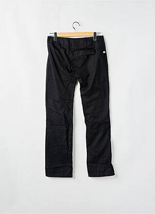 Pantalon drept țesătură poplin talie joasă negru SESSUN femeie