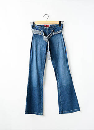 Blugi cu croială evazată albastru TEDDY SMITH femeie