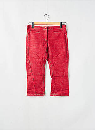 Pantalon trei sferturi roșu TEDDY SMITH femeie