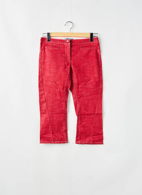 Pantalon trei sferturi roșu TEDDY SMITH femeie