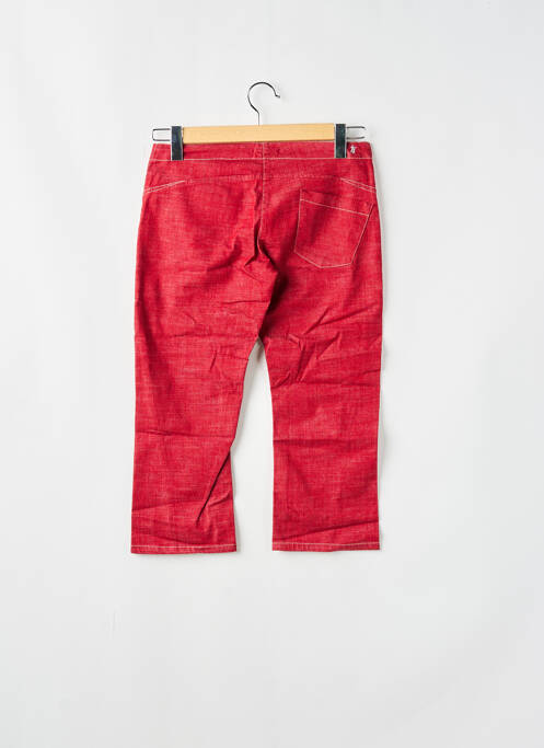 Pantalon trei sferturi roșu TEDDY SMITH femeie