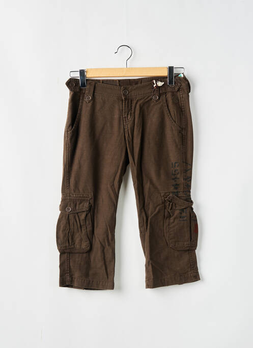 Pantalon trei sferturi maro TEDDY SMITH femeie