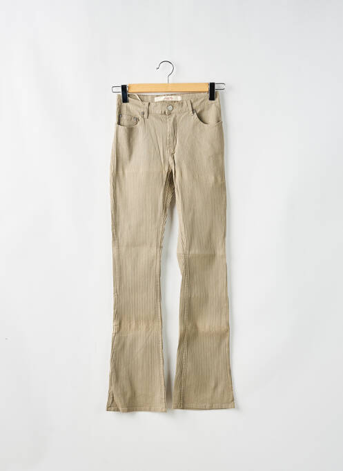 Pantalon evazat bej SCHOOL RAG femeie