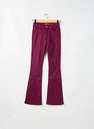 Pantalon drept închidere cu fermoar sub clapetă cu nasturi violet MISS SIXTY femeie