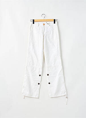 Pantalon drept alb PHARD femeie