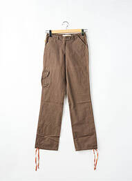 Pantalon drept buzunare maro SESSUN femme