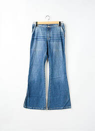 Blugi bootcut buzunare albastru SCHOOL RAG femeie