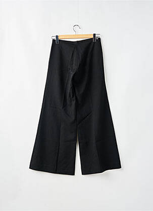Pantalon evazat închidere cu fermoar sub clapetă cu nasturi negru CIMARRON femeie