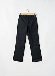 Pantalon drept închidere cu fermoar sub clapetă cu nasturi negru DICKIES femme