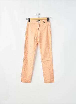 Pantalon slim buzunare portocalie LOLITA femeie