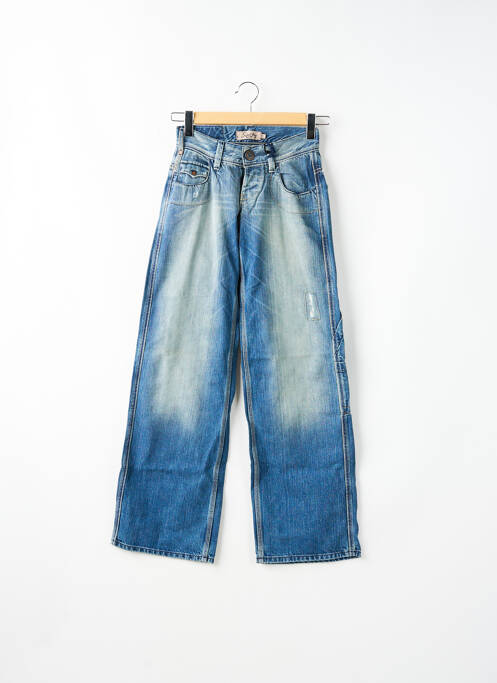 Blugi cu croială evazată albastru SCHOOL RAG femeie