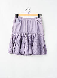 Fustă midi închidere cu fermoar lateral violet SCHOOL RAG femme