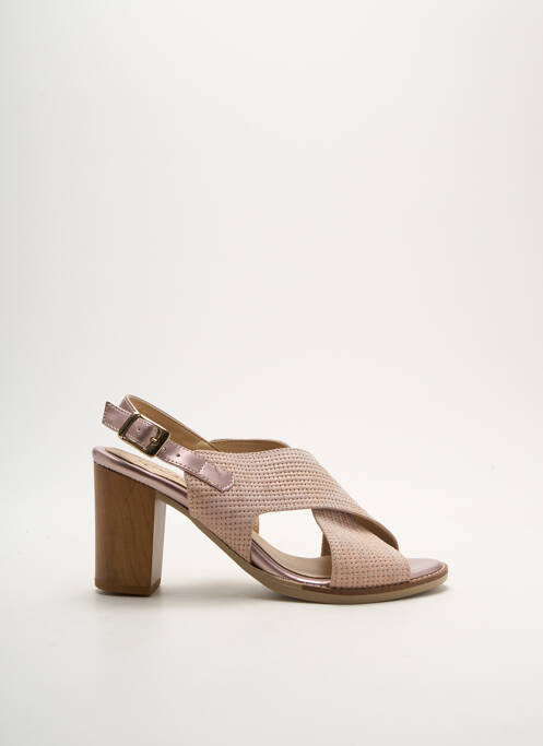 Sandale/Pantofi decupați roz REBELLES femeie