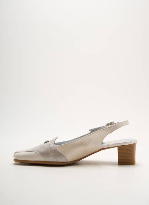 Sandale/Pantofi decupați bej SWEET femeie