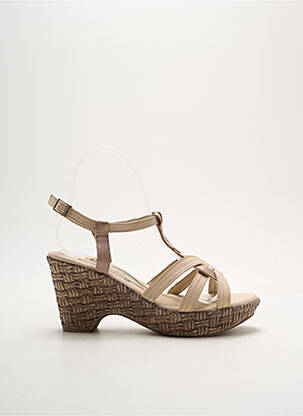 Sandale/Pantofi decupați bej SALMONE femeie