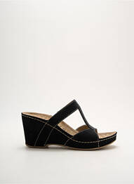 Mulete/saboți toc platformă toc de 7 la 9 cm negru ROHDE femme