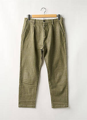 Pantalon chino țesătură melanj mărime normală verde CLOSED bărbat