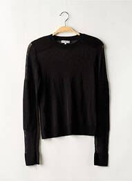 Pulover strânsă pe partea de jos mâneci lungi negru LIGHT BEFORE DARK femme