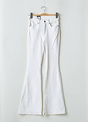 Blugi cu croială evazată alb DR DENIM femeie