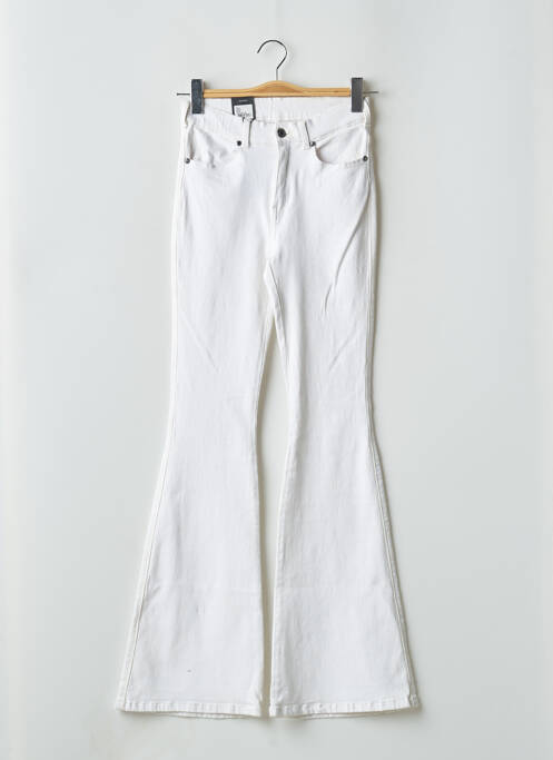 Blugi cu croială evazată alb DR DENIM femeie